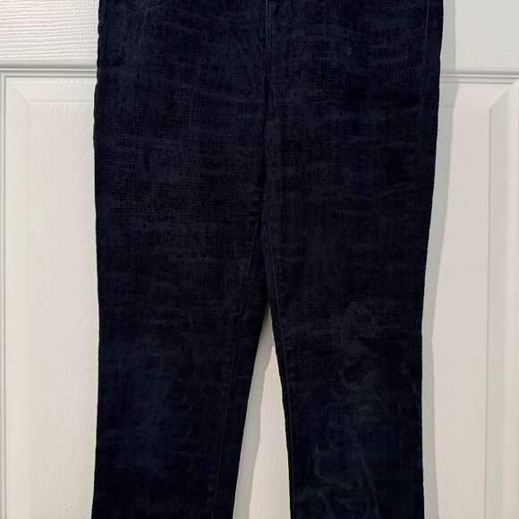 J Brand Textured Maria Darkest Navy Dark Wash Skinny Pants Size 28 (28x30) VGUC - Picture 4 of 13